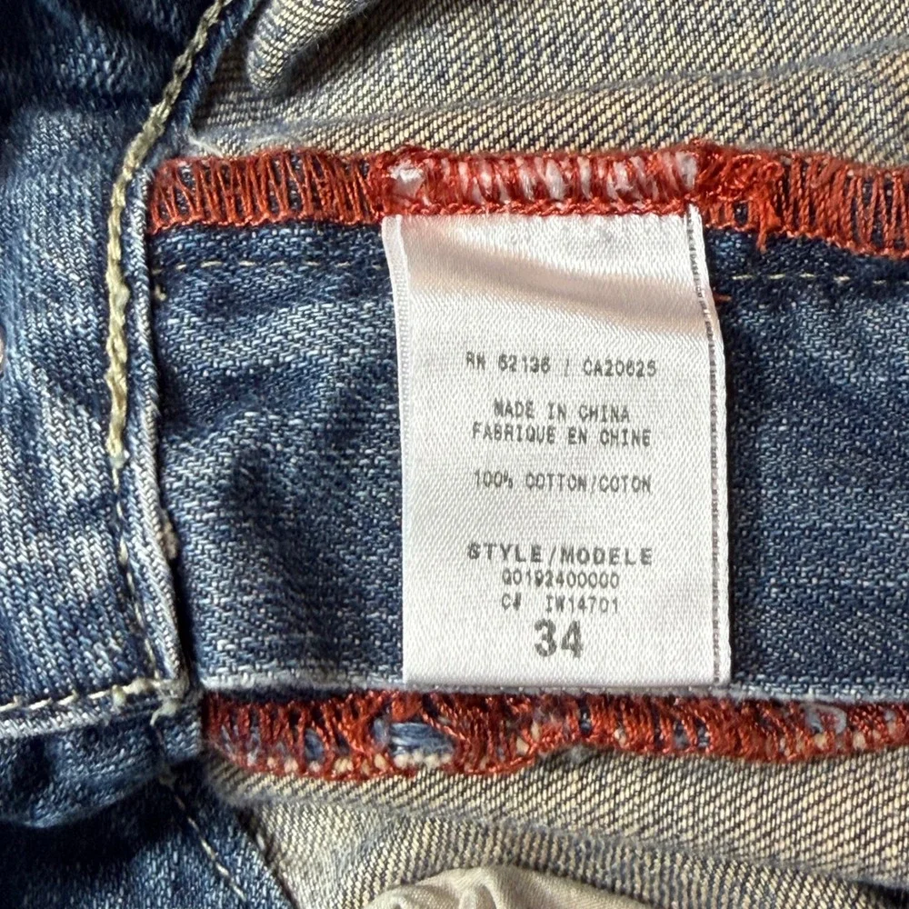 Vintage Selvedge Guess Jeans Denim Bermuda Shorts‎ 34 Blue 100% Cotton Y2K 2000s